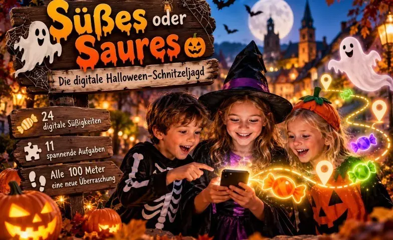 Süßes oder Saures - Die digitale Halloween-Schnitzeljagd