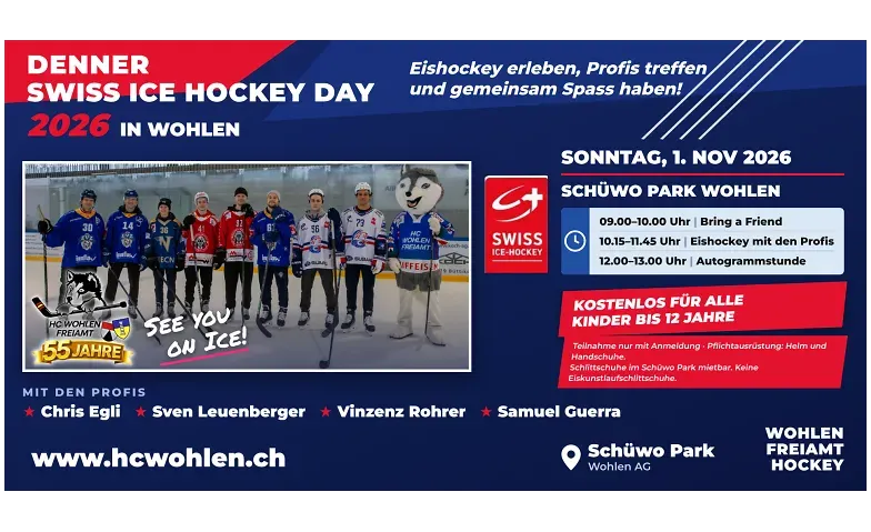 Denner Swiss Ice Hockey Day 2026 – mit den EVZ-Profis