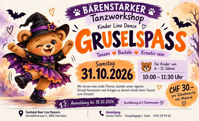 Bärenstarker Tanzworkshop Kinder Line Dance