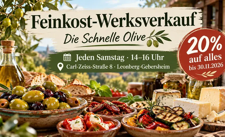 Feinkost-Werksverkauf in Leonberg-Gebersheim – Die Schnelle